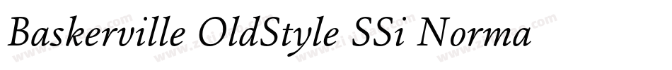 Baskerville OldStyle SSi Normal字体转换